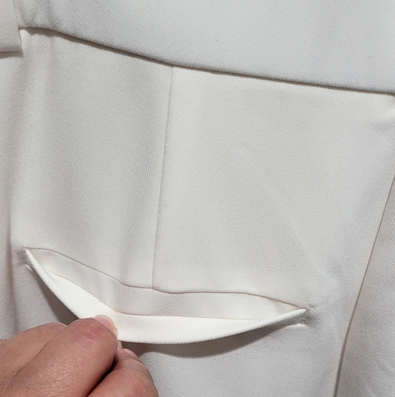 Abercrombie & Fitch Cream Wide Leg Pants - Picture 6 of 7